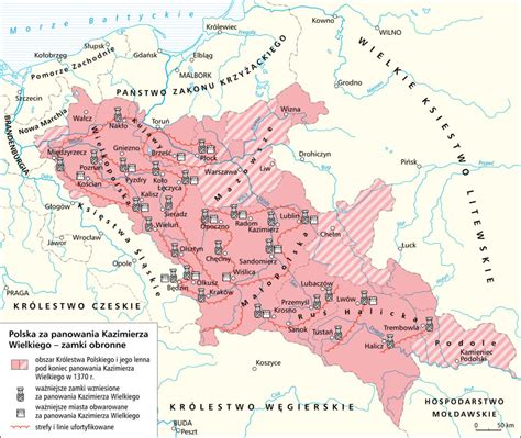 Mapa Polski W Wieku