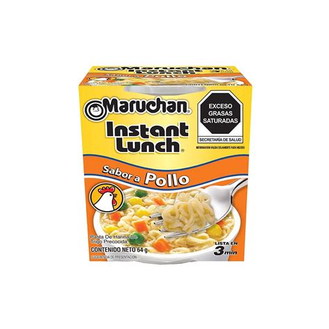 Sopa Instántanea Maruchan Instant Lunch Sabor A Pollo 64g Soriana