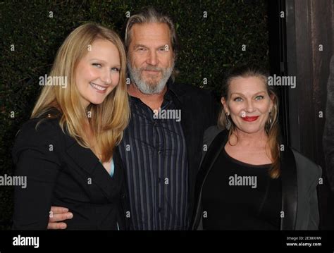 Cast Member Jeff Bridges With Wife Susan Bridges And Daughter Isabelle Bridges Attend The True