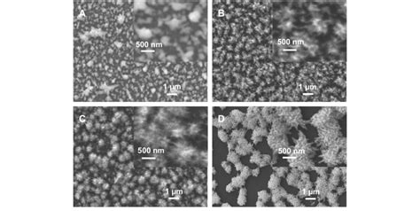 SEM Images Of The Pd Deposits Prepared Without A And With B 50 MM