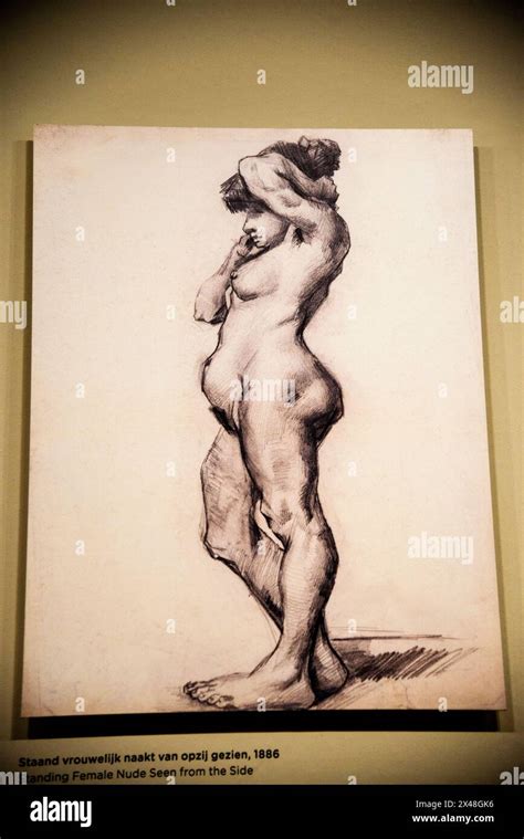 Standing Female Nude Seen From The Side At The Van Gogh Museum In