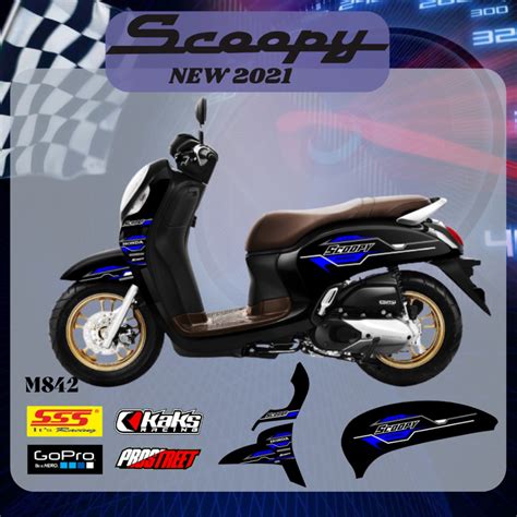 Jual Lis Stiker Striping Variasi Sticker Motor Honda Scoopy New 2021