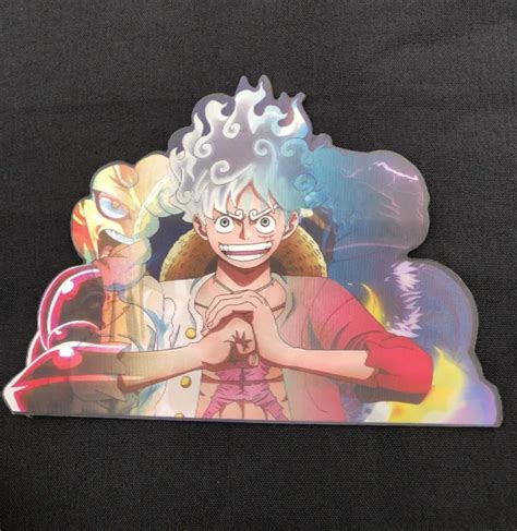 One Piece Luffy Gear Anime D Lenticular Motion Sticker Decal Eur