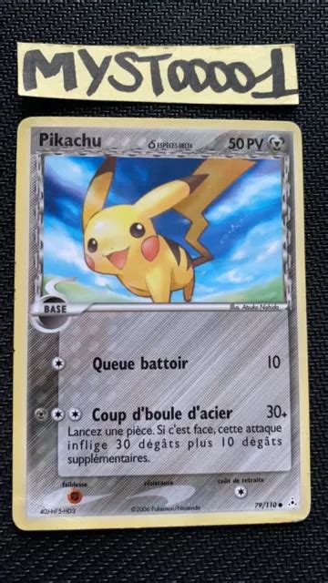 Carte Pok Mon Pikachu Esp Ce Delta Ex Fant Mes Holon Occasion