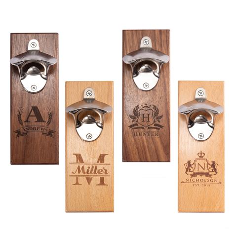 Personalized Wall Mounted Bottle Opener