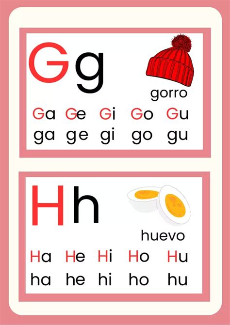 Tarjetas De Las Consonantes En Imprenta Profe Social