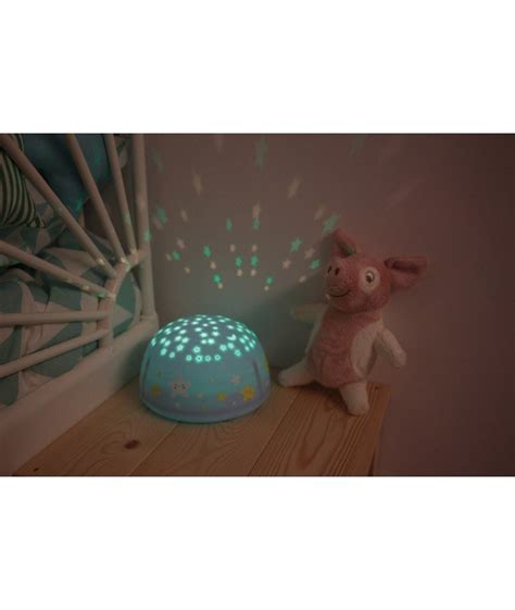 Veilleuse enfant projecteur d étoile Bleu Someshine Merci Léonie