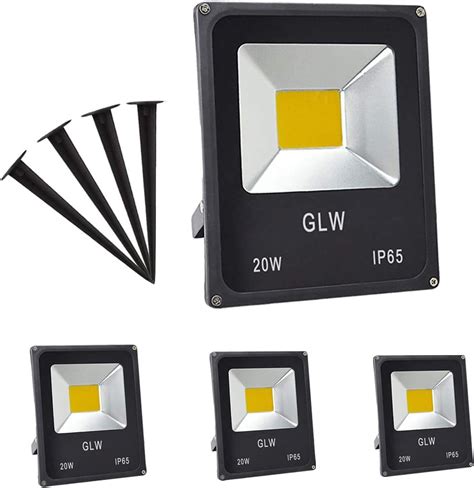 GLW 20W LED Landscape Lights 12V 60V AC DC Flood Light Warm White 3000K