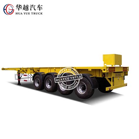 Ft Ft Axles Ton Flatbed Skeleton Skeletal Container Semi