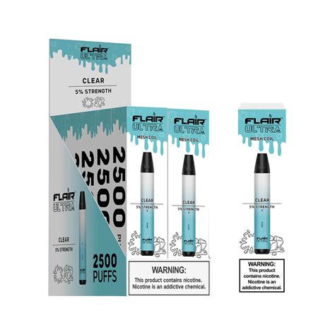 Flair Ultra Disposable Devices Clear 2500 Puffs VapeShire