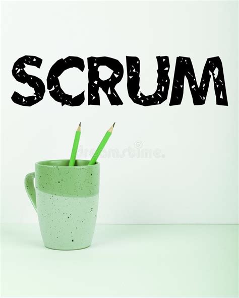 Legenda De Texto Que Apresenta O Scrum Manuscrito Conceitual De Fotos