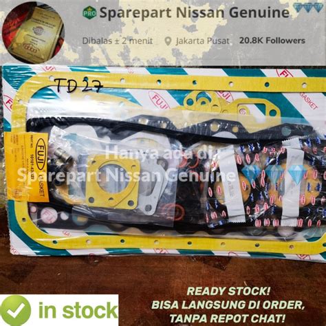 Jual Cedric Td Packing Paking Gasket Engine Mesin Paking Set Nissan