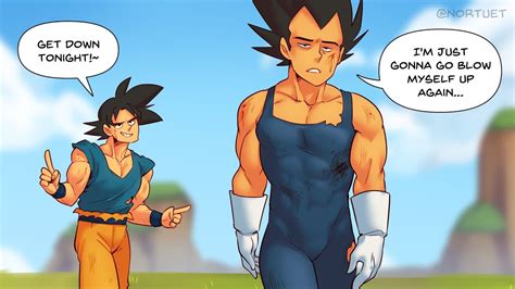 Goku Tries To Get It On With Vegeta Dragon Ball Comic Dub Youtube