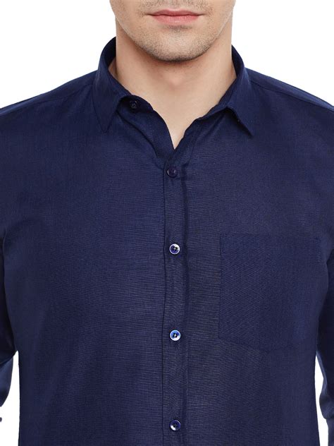 Buy Doora Mens Navy Blue Formal Shirts Online From Shopclues