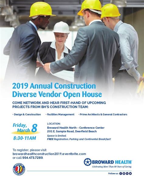 Broward Health 2019 Annual Construction Diverse Vendor Open House