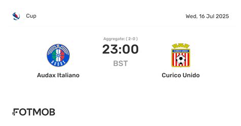 Estatísticas De Curicó Unido X Audax Italiano - Audax Italiano vs Curico Unido - marcador en vivo, alineaciones ...