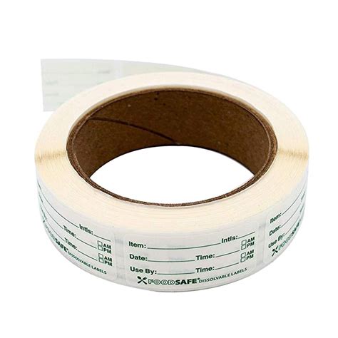 Roll of 250 Self-Adhesive Removable Freezer Food Labels Food Storage ...