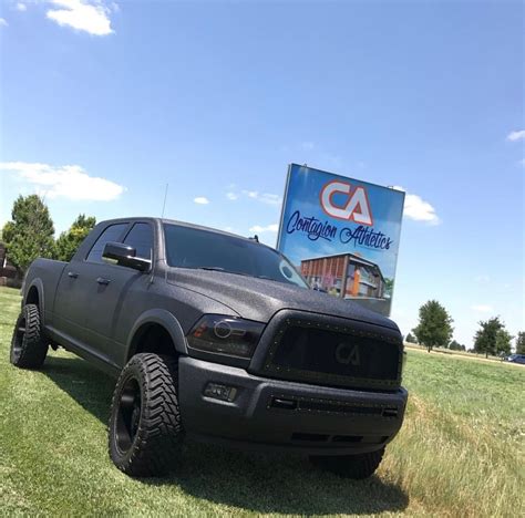 Leveled Ram 2500 Mega Cab Cummins Diesel Blacked Out Complete Whole