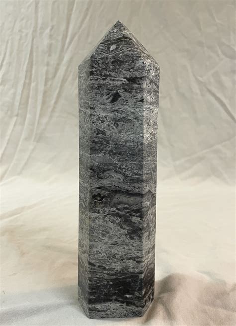 3 Lb Picasso Jasper Obelisk Pillar Tower Point Wand Column Generator