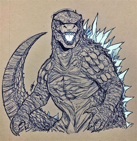 Godzilla Drawing Color Godzilla monster coloring pages for kids how to ...