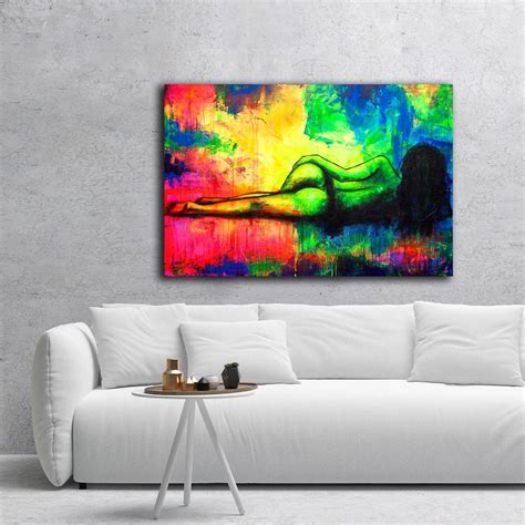 Female Body Wall Art Painting On Canvas Nude Wall Art Painting