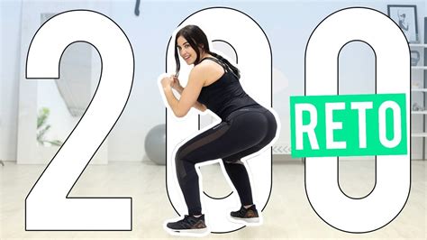 Reto 200 Sentadillas Para Tonificar Las Piernas Y Glúteos Youtube