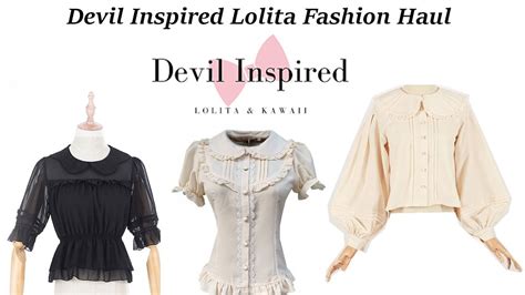 Devil Inspired Haul Lolita Fashion Blouse Haul Youtube