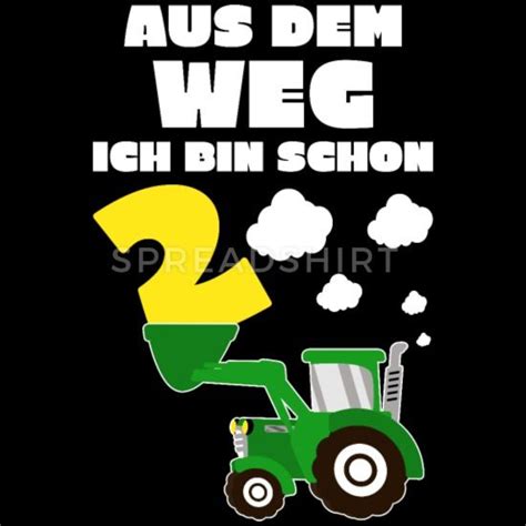 2 Jahre Geburtstag Traktor Ich Bin Schon 2 Trecker Kinder T Shirt