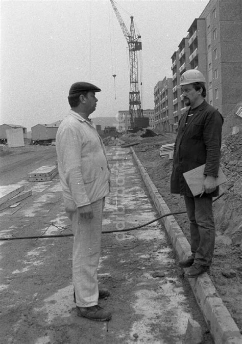 DDR Fotoarchiv Berlin Baustelle Zum Neubau Von Wohnungen Im Ortsteil