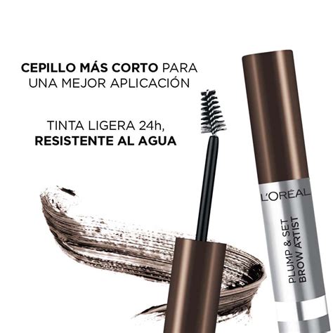 Máscara para Cejas L Oréal Brow Artist Plump and Set 108 Dark Brunette 10 g DelSol