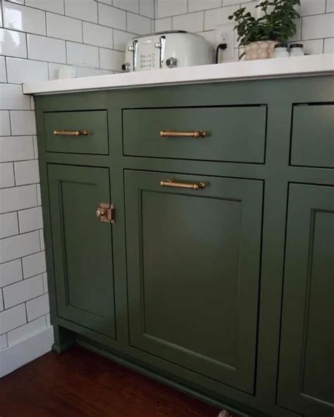 Sw Rookwood Dark Green Kitchen Cabinets In Dark Green Kitchen