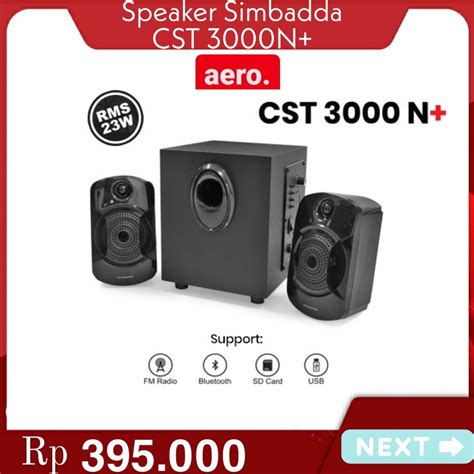 Jual Speaker Aktif Simbadda CST 3000N Super Bass Subwoofer Support