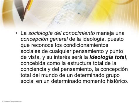 La Sociología Del Conocimiento