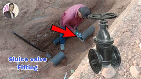 150mm Di Sluice Valve Kaise Lagaye How To Installed 150mm Sluice