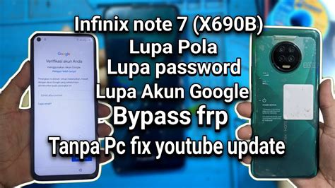 Infinix Note X B Lupa Pola Dan Akun Google Tanpa Pc Infinix Note