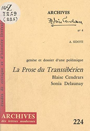 La Prose Du Transsib Rien Et De La Petite Jehanne De France Blaise