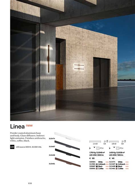 Ideal Lux LINEA AP D144 ANTRACITE Магазини ОРИОН