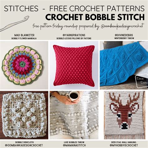 Free Bobble Stitch Crochet Patterns Atelier Yuwa Ciao Jp