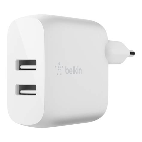 Belkin Boost Charge Chargeur Secteur Ports Usb A W Blanc