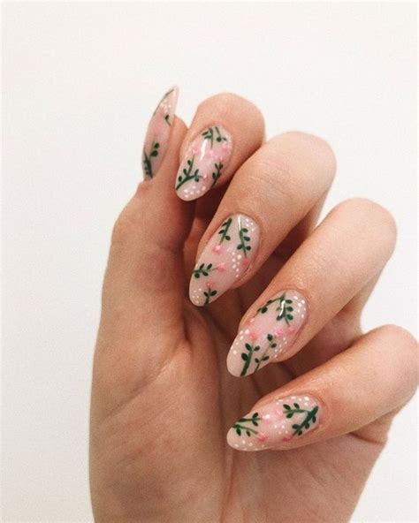 Best Pinterest Holiday Nails Living After Midnite Floral Nails