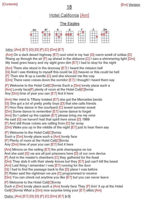 Hotel california chords - phpopm