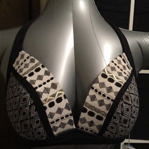 Swim Nwtblackgoldwhite Swim Bikini Halter Top 1 Poshmark