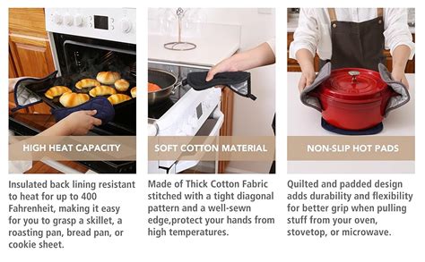 Amazon Joyhalo Pack Pot Holders For Kitchen Heat Resistant Pot Holders Sets Oven Hot Pads