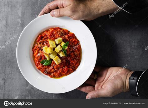 Tuscan Bread Soup Pappa Pomodoro Typical Italian Dish Stock Photo By