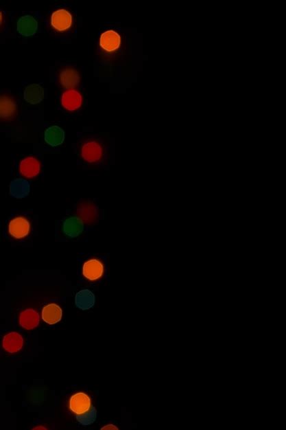 Premium Photo Colorful Bokeh Lights On Black Background