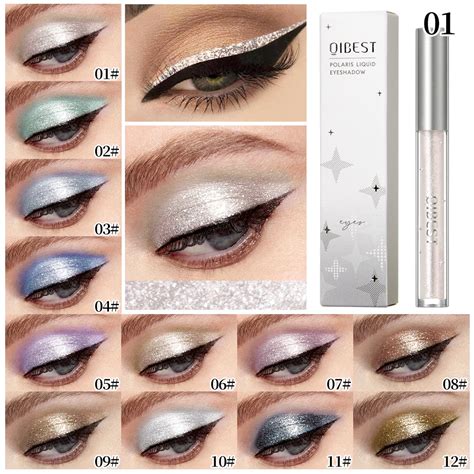 Qibest Crayon Fard Barrage Liquide Stylo Eye Liner Brillant Diamant