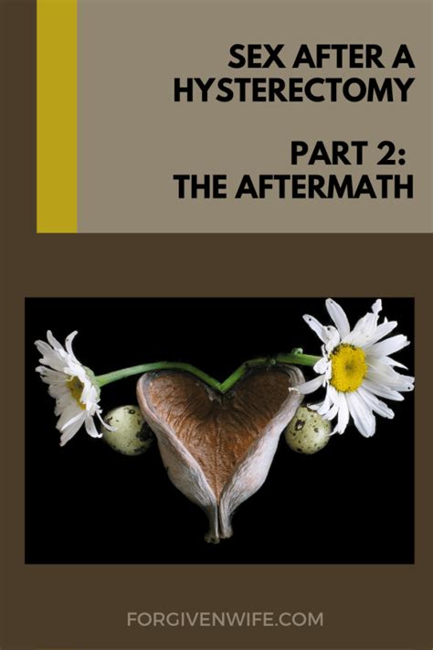 Sex After A Hysterectomy Part 2 The Aftermath The Forgiven Wife