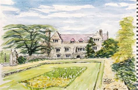 Athelhampton House Historic Homes Painting Artwork