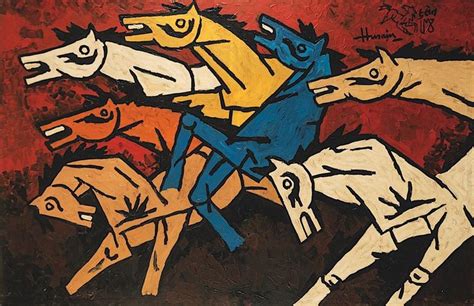 Sold at Auction: Maqboor Fida Hussain, M. F. Husain (1915-2011 ...