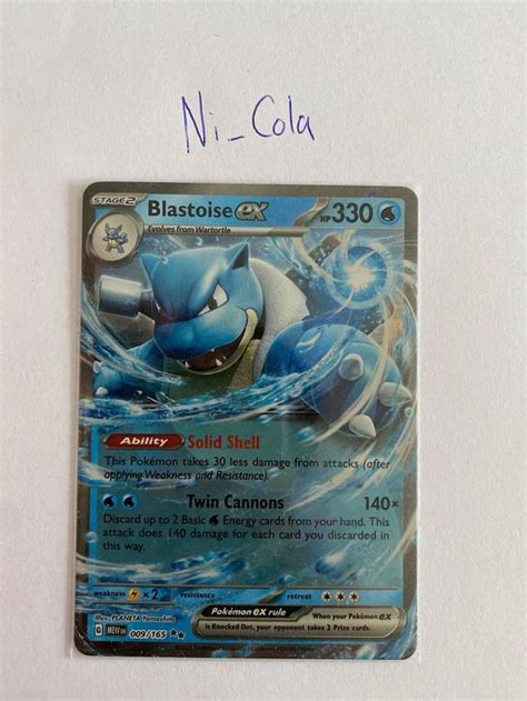 Blastoise Turtok Ex Pokemon Karte En Neu Kaufen Auf Ricardo